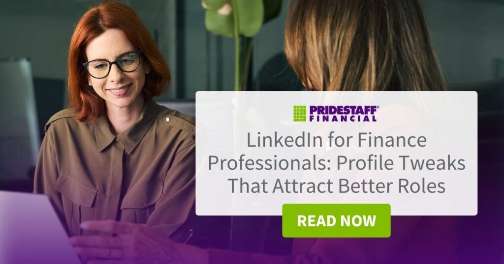 LinkedIn for Finance Professionals - PrideStaff Financial